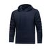 Men's Clothing Solid Color Hooded Casual Men's Solid Color Hooded Sweatshirt - Casual Pullover With Cotton Lining (Black, Beige, Navy) - S-2XL_viptrois.com