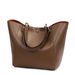 European and American Retro Simple Bucket Bun Mother Bag Shoulder Handbag Suitable for Shopping and Daily Matching_viptrois.com