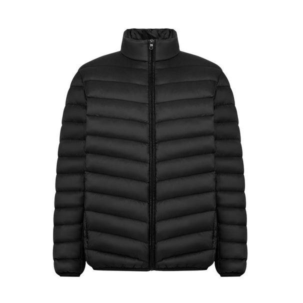 Pure 2025 New Lightweight Jacket Men's Short Stand Collar Autumn Winter 90% White Duck Down Loose Fit Casual Coat Trendy_viptrois.com