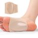 SEBS Arch Support Insoles For Adults – Transparent Orthopedic Cushion For Flat Feet & Shock Absorption (S/L, Black/Skin Tone, ZG800 Model)_viptrois.com