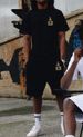 Men's Hip-Hop Cotton T-Shirt - Paris Bear Graphic Print Streetwear Tee, Casual Short Sleeve Crewneck Top_viptrois.com