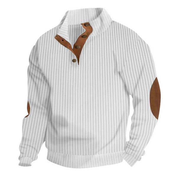Solid-color Corduroy Jacket, Stand-up Collar, Long-sleeved Sweatshirt, Outdoor Casual Coat For Autumn And Winter 2025_viptrois.com