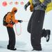 Outdoor Functional Water Repellent Cotton Trousers Men's Winter New Split Pleated Trousers Thick Warm Casual Long Trousers_viptrois.com