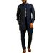 "Men's African Ethnic Style Embroidered Suit 2-Piece Set, Elegant Long Sleeve Wedding & Holiday Attire, Polyester Fabric, S-XXL"_viptrois.com