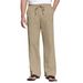 Men's Cotton Linen Drawstring Trousers - Literary Retro Style Casual Pants | Breathable Comfortable Loose Fit Summer Pants_viptrois.com