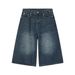 Men's Clothing Summer New Arrivals Loose Wide Leg Flared Denim Cropped Pants Trend_viptrois.com