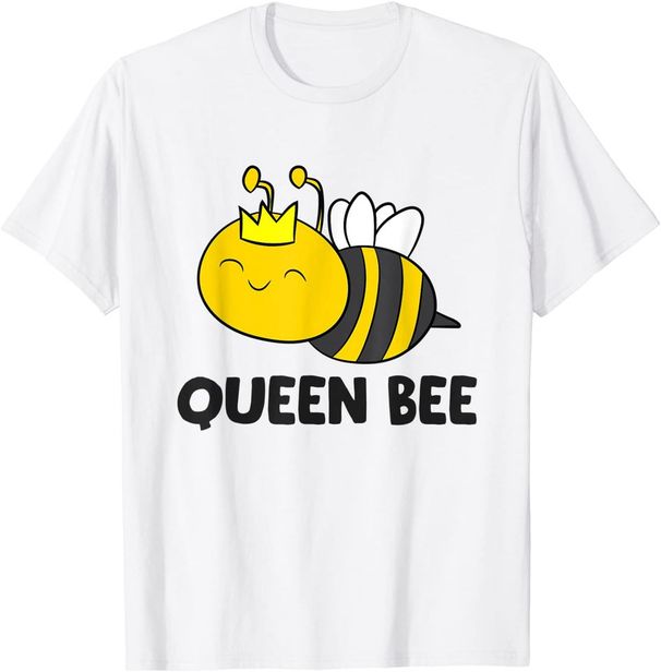 Queen Bee Funny T-Shirt Mens Womens Tees Top Classic T-Shirt Mens Womens Tees Top_viptrois.com