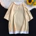 Men's Clothing New Short Sleeved T Shirt For Men In Summer Trendy Simple Half Sleeved Top Loose Casual Trendy Brand T Shirt_viptrois.com