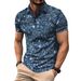 Summer New Men Brand Quality Oversize Short Sleeve Tshirt Mens Polo Collared Fashion Starry Sky Print Tshirts Camisetas Hombre_viptrois.com