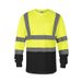 Men's Clothing Hot Selling Reflective Clothing T Shirt Breathable Long Sleeved Labor Protection Work Clothes Construction Mine Warehouse Work Clothes_viptrois.com