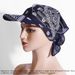 Women's Sun Protection Baseball Hat – Lightweight Cotton Cashew Flower Design (Spring/Summer Amoeba Headscarf Style)_viptrois.com