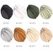 Muslim hat Thickened elastic turban hat Ethnic wind cross twist hat Fashion turban thermal chemotherapy hat_viptrois.com
