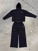 Men's Clothing Retro Pullover, Oversized Fit, Anime-Inspired Design, Unisex Casual Hoodie & Sweatshirt Sets_viptrois.com