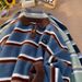 1 Japanese Retro Striped Polo Collar Sweater For Men, Autumn And Winter Lazy Style, Youth Niche Couple Knitted Top_viptrois.com