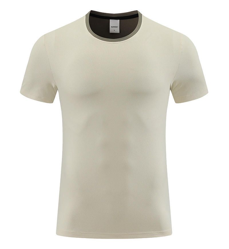 Men's Clothing Sports Short-Sleeved T-Shirts Casual Tops Fitness Training Clothes Quick-Drying Clothes Running_viptrois.com