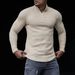 Men's Clothing Long Sleeved Round Neck T Shirt Shirt Sports Shirt_viptrois.com