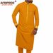 Men's clothing African ethnic solid color men's casual jacket + pants_viptrois.com