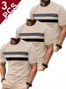 Men's Clothing 3 T-shirts Of Different Designs, Casual And Versatile_viptrois.com