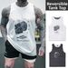 Men's Reversible Basketball Vest Quick Drying Sleeveless Sports Waistcoat Summer Trendy Brand Fitness Training Running Top_viptrois.com