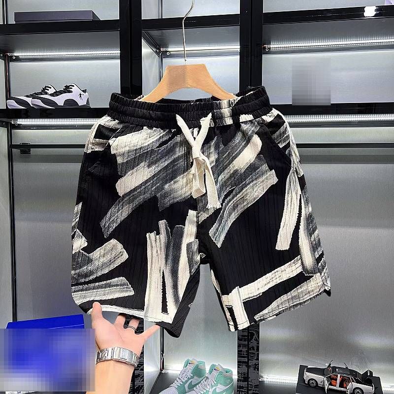 Men's Trendy Casual Summer Thin Style Loose Fit Cool And Stylish Print Beach Shorts_viptrois.com