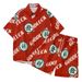 Men's Clothing Couple Fun Short Sleeved Shirt Fortune Printed Loose Cardigan Two Piece Set_viptrois.com