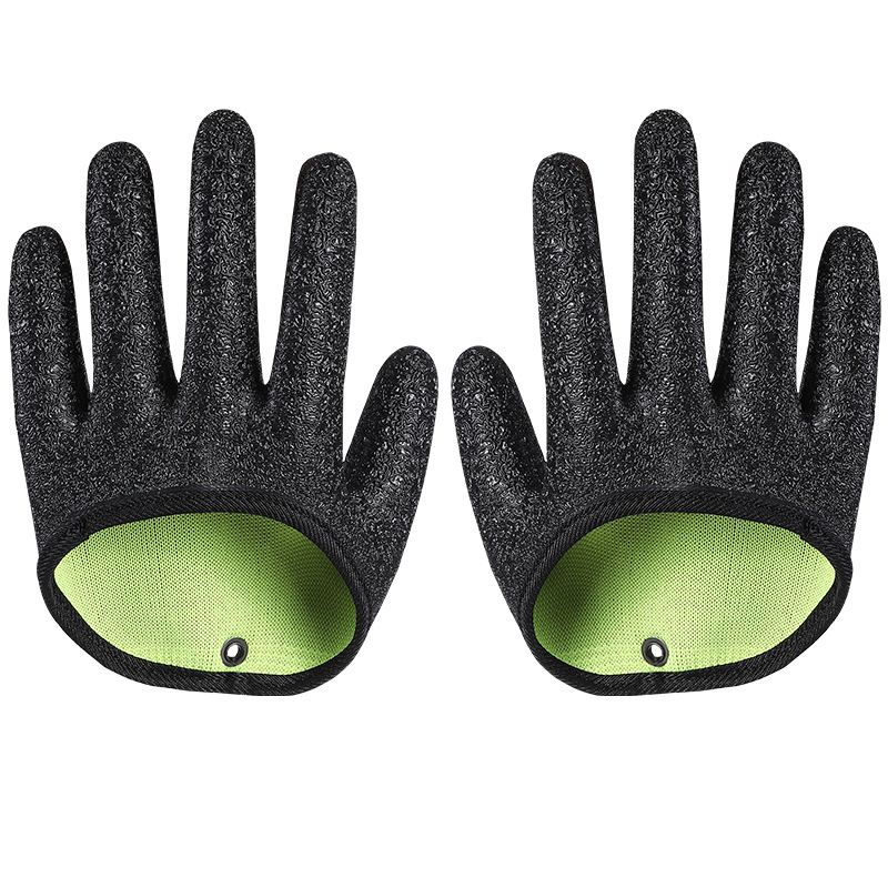 Fish-catching Gloves Anti-spinning And Waterproof Sea Fishing Luya Professional Fishing Equipment Anti-cutting And Anti-slip Fishing Gloves_viptrois.com