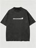 Summer New Washed Short-sleeved T-shirt, Men's Stylized Letter Creative Printing Half-sleeved Youth Trend Versatile Casual Loose Base Tee_viptrois.com