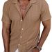 Men's Collared Button Shirt Style New Summer Cool Breathable Casual T-Shirt_viptrois.com