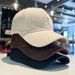 Embroidered R-Letter Baseball Spring Autumn Leisure Curved Eaves Korean Edition Duck Tongue Hat for Men and Women_viptrois.com