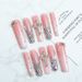 European And American Hand Made Long Water Pipe Cross French Style False Nails Nails_viptrois.com