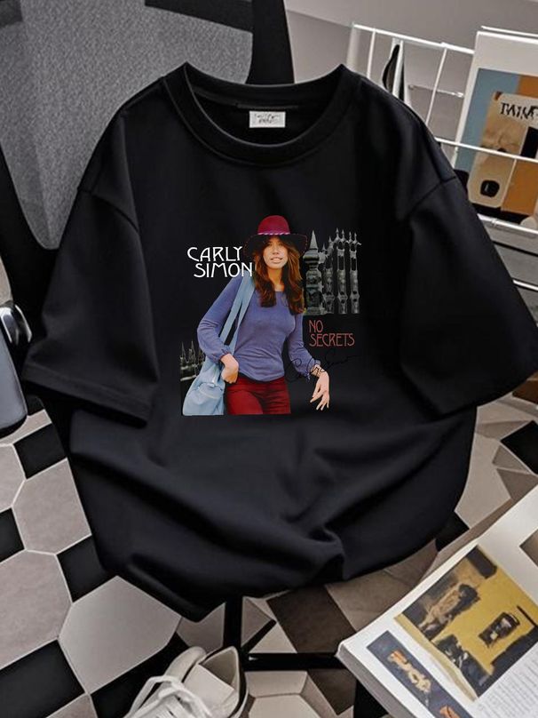 Carly Simon Album No Secrets 1972 For Fan Full Size T Shirt TMB2296 Designer Clothes Fashion Homme Streetwear Graphic Stretched Breathable Stylish_viptrois.com