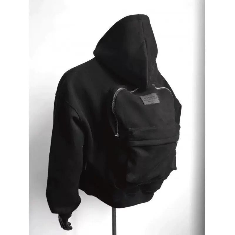 Men's Clothing Design Three Dimensional Backpack Sweatshirt Men's Spring And Autumn New Men's Jacket Niche All Match Cardigan Sweatshirt Men_viptrois.com