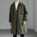 2025 Spring Autumn New Product Youth Trendy Brand Medium And Long Jacket Loose Wear British Windbreaker Coat Men's_viptrois.com