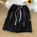 Men's Clothing Avocado Green Shorts Men's Summer Trend Brand Steel Print Versatile Beach Sports Pants American High Street Wear Five Point Breeches_viptrois.com