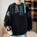 Sweatshirt Men's Spring And Autumn Loose Plus-size Casual Long-sleeved T-shirts Without Hats And Hoodies Are Trendy_viptrois.com