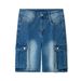 Men's Tight Stretch Denim Shorts Summer Trendy Versatile Workwear Cross Border Five Point Pants Hot Selling Exclusive Clothing_viptrois.com