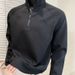 Loom Autumn Stand Collar Half-Zip Sweatshirt 2025 New Style Patchwork Long Sleeve Trendy Versatile Base Layer Men's Solid_viptrois.com