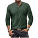 Men's Tie-Dye Henry Slim Fit Vintage Long Sleeve T-Shirt_viptrois.com