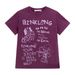 Men's Clothing Hottie Green Straight Shoulder Short Sleeves Female Summer Fun Letter Print Slim Fit T Shirt Slim Round Neck Top Ins_viptrois.com