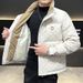 Pure Men's Jacket Winter Fashion Stand Collar Youth European And American Print Thickened Warm Cold-Proof Duck Down Coat_viptrois.com