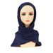 Women's Hijab summer new composite chiffon square scarf solid color headscarf scarf comfortable breathable_viptrois.com