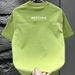 Men's Trendy Minimalist Patchwork Letter T-Shirt Casual round Neck Short Sleeve Top Versatile Fashion Popular on Instagram 2025_viptrois.com