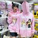 2024 Cartoon Box Comic Girl Print Hooded Pullover Sweatshirt Casual Loose New Style_viptrois.com