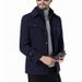 sheep mid-length thickened lapel fashion casual men's woolen jacket_viptrois.com