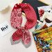 Silk Square Scarf For Women - Small Thin Fashion Scarf (Korean Style, Spring/Summer/Autumn, Professional Stewardess & Head Wrap)_viptrois.com