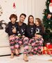 Christmas Letter Snowflake Fawn Christmas Family dress printed homewear pajamas_viptrois.com