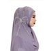 Women's Hijab Bow Beaded Ornament Headscarf Shawl Pearl Chiffon Hat Scarf Wrap Women's Headscarf_viptrois.com