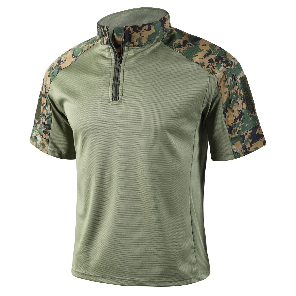 Men's Summer Frog Suit Short Sleeve Tactical Outdoor Training Clothing American Camouflage Breathable Polyester Fiber Thin_viptrois.com