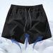 Men's Clothing Summer Shorts Three Quarter Pants Unisex Casual Sports Beach Pants Quick Drying Pants_viptrois.com