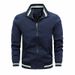 Spring And Autumn New Business Casual Jacket Zipper Trend Side Seam Pocket Youth Jacket Men_viptrois.com